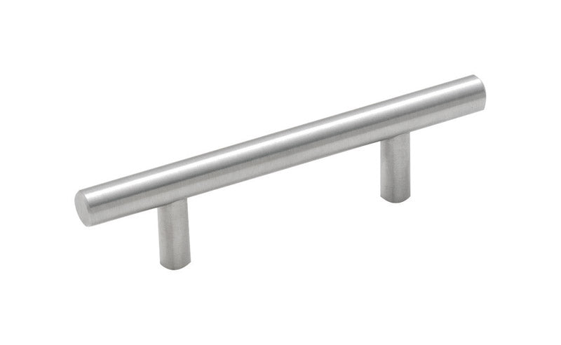 AMEROCK - Amerock Bar Cabinet Pull 3 in. Sterling Nickel 5 pk