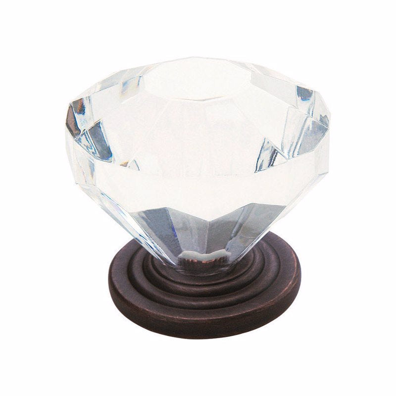 AMEROCK - Amerock Traditional Classics Round Cabinet Knob 1-1/4 in. D 1-3/8 in. Oil Rubbed Bronze 5 pk