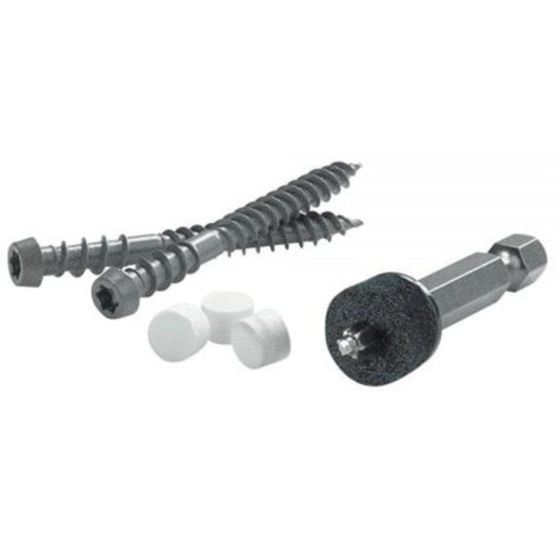 CORTEX - Cortex Azek 2-3/4 in. L White Torx TTAP Trim Head Deck Screws and Plugs Kit