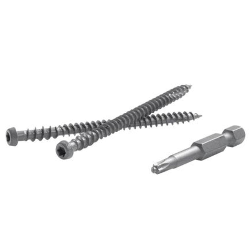 FASTENMASTER - FastenMaster TrapEase 3 No. 20 X 2-1/2 in. L Clam Shell Torx Ttap Star Head Composite Deck Screws 10