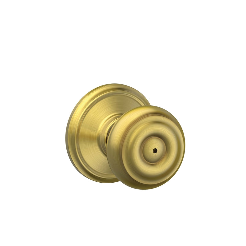 SCHLAGE - Schlage Georgian Satin Brass Privacy Knob Right or Left Handed