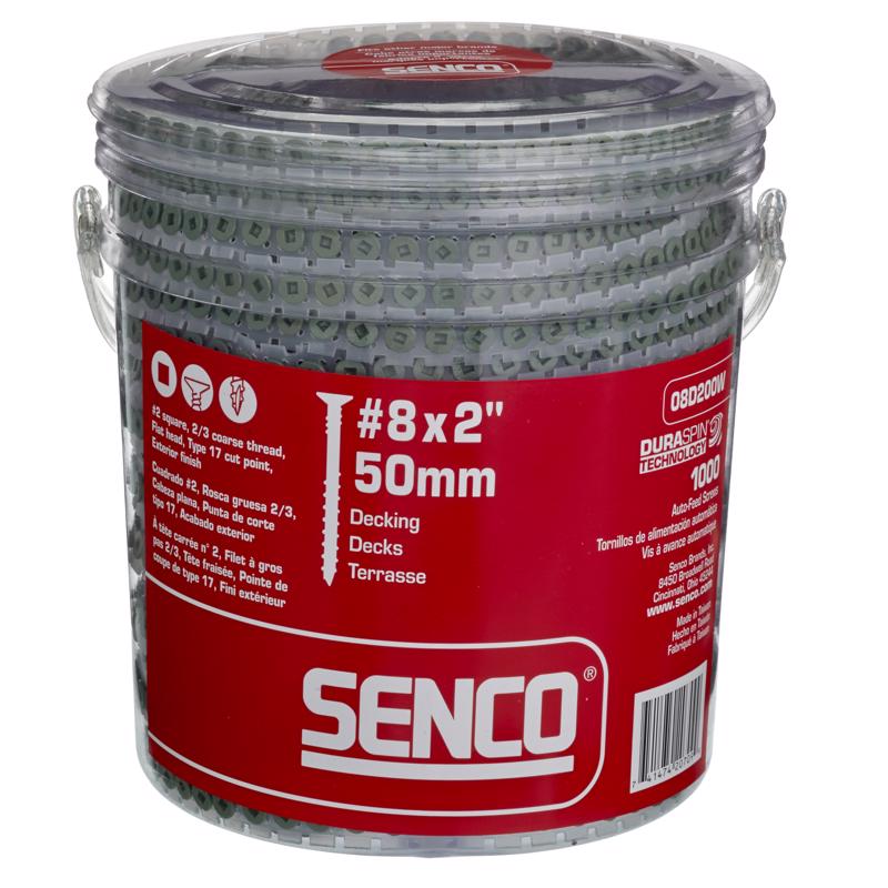 SENCO - Senco DuraSpin No. 8 X 2 in. L Square Collated Wood Screws 1000 pk