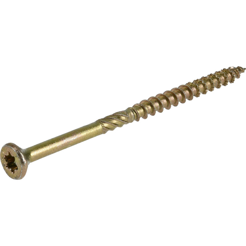 HILLMAN - Hillman Power Pro No. 9 X 3 in. L Star Yellow Zinc Wood Screws 1 lb 83 pk