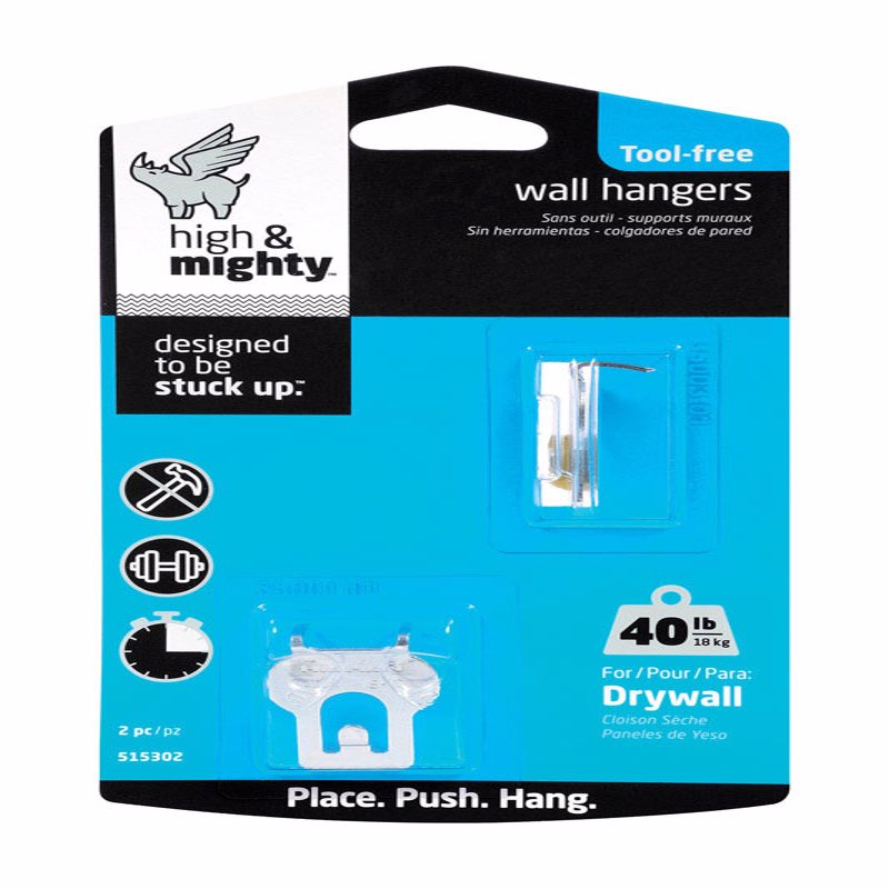 HILLMAN - Hillman High & Mighty Picture Hanger 40 lb 2 pk