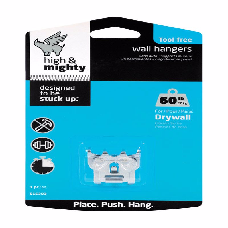 HILLMAN - Hillman High & Mighty Hanger Picture Hanger 60 lb 1 pk - Case of 4