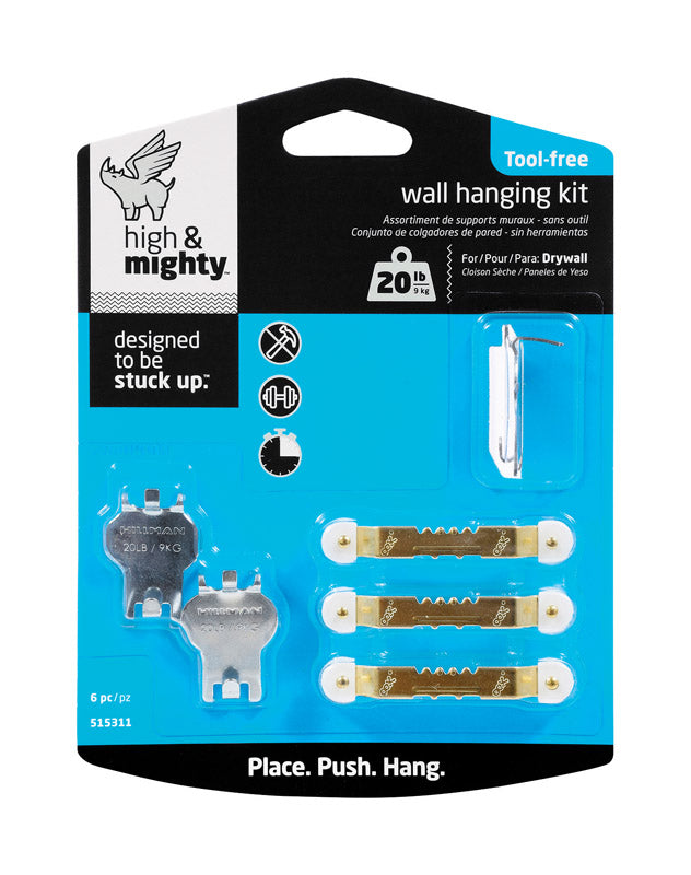 HILLMAN - Hillman High & Mighty Picture Hanging Kit 20 lb 6 pk - Case of 4