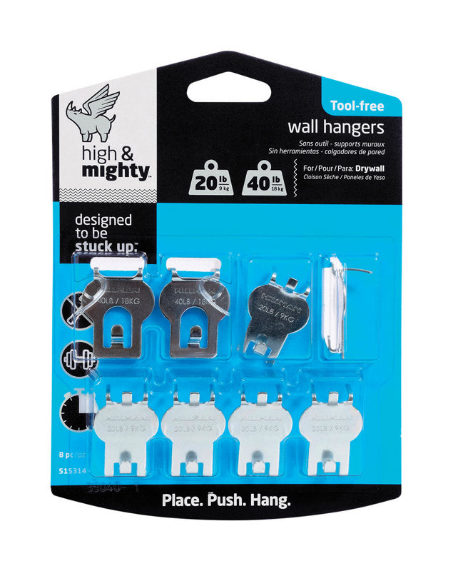 HILLMAN - Hillman High & Mighty Picture Hanger 20 lb 8 pk - Case of 4