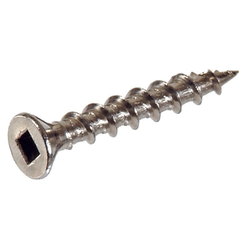 HILLMAN - Hillman No. 8 X 2 in. L Silver Square Flat Head Deck Screws 25 pk