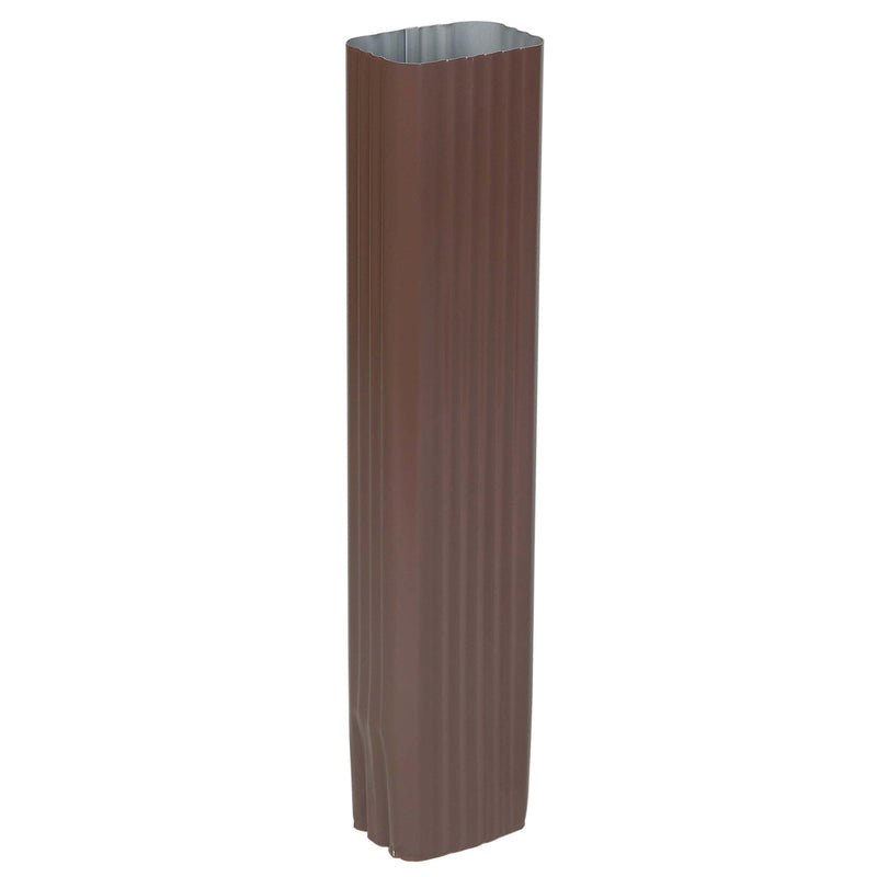 AMERIMAX - Amerimax 3 in. H X 4.25 in. W X 15 in. L Brown Aluminum K Downspout Extension - Case of 14