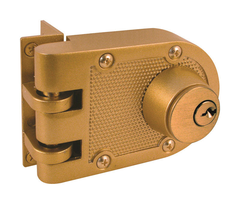 PRIME-LINE - Prime-Line Defender Security Brushed Brass Diecast Deadbolt [U9972]