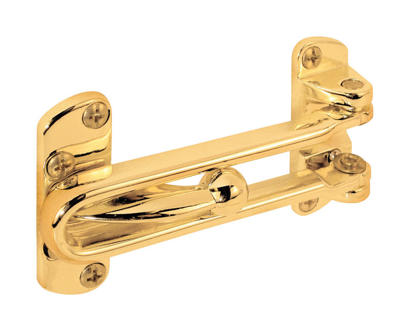 PRIME-LINE - Prime-Line 2-1/2 in. H X 3-7/8 in. L Brass-Plated Metal Door Guard