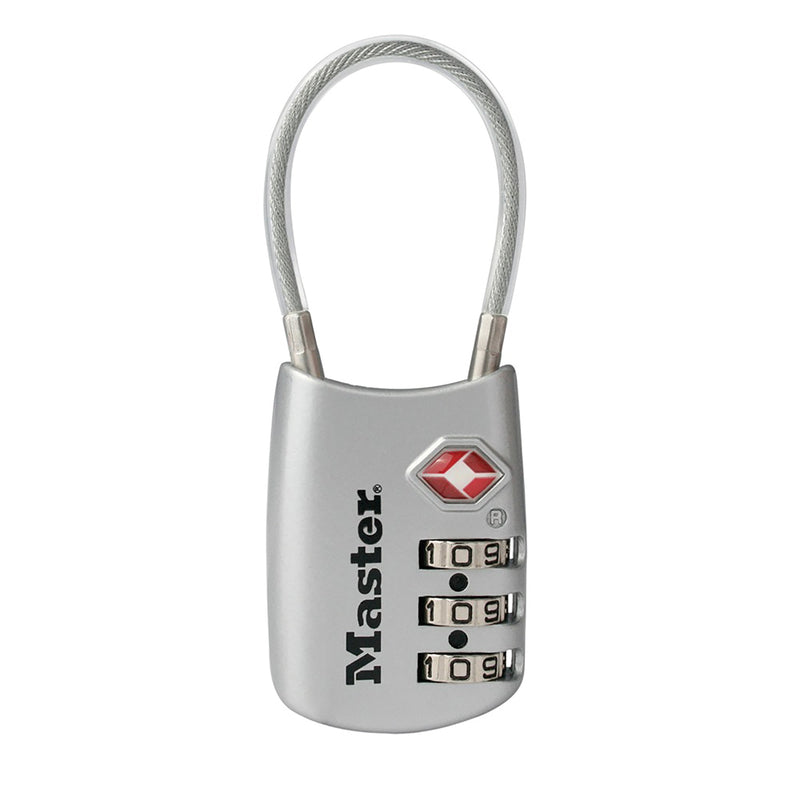 MASTER LOCK - Master Lock 1-9/16 in. H X 1-3/16 in. W Steel 3-Dial Combination Luggage Lock