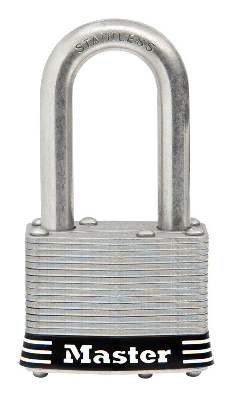 MASTER LOCK - Master Lock 1.3/4 in. W Stainless Steel 4-Pin Tumbler Padlock
