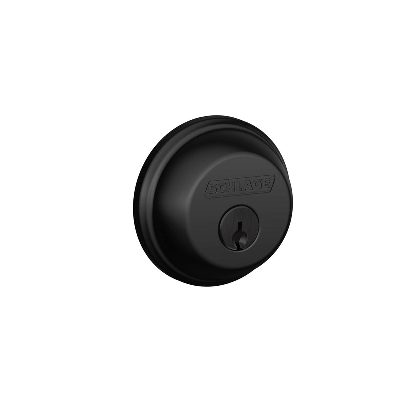 SCHLAGE - Schlage B-Series Matte Black Brass Single Cylinder Deadbolt