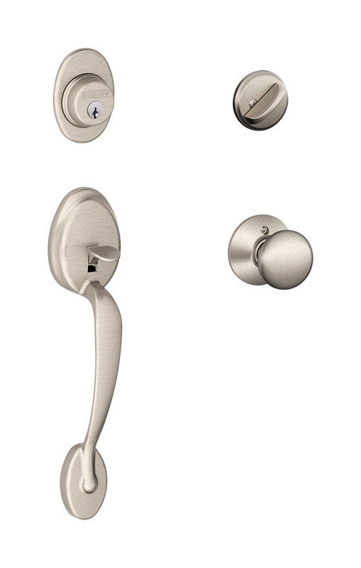 SCHLAGE - Schlage Classic / Contemporary Satin Nickel Handleset Right or Left Handed