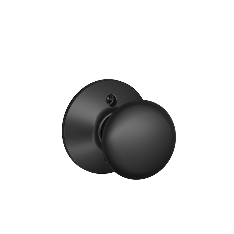 SCHLAGE - Schlage Plymouth Matte Black Dummy Knob Right or Left Handed