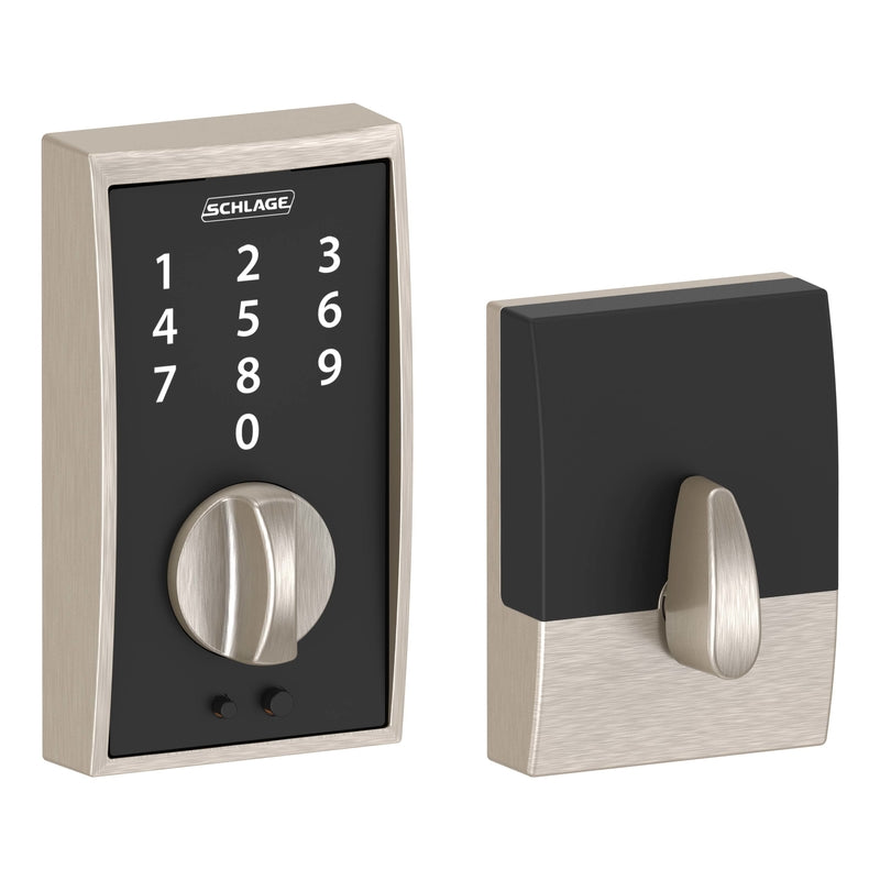 SCHLAGE - Schlage Satin Nickel Steel Touch Deadbolt