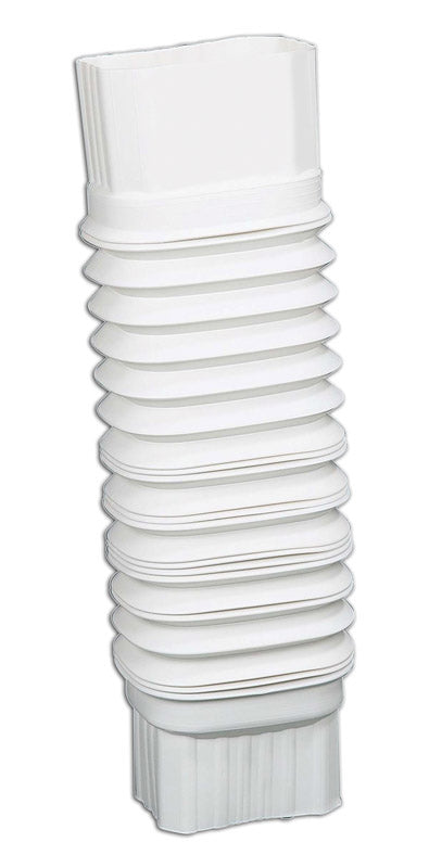 AMERIMAX - Amerimax 2 in. H X 3 in. W X 7.5 in. L White Vinyl Gutter Elbow