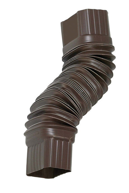 AMERIMAX - Amerimax 2 in. H X 3 in. W X 7.5 in. L Brown Vinyl Gutter Elbow