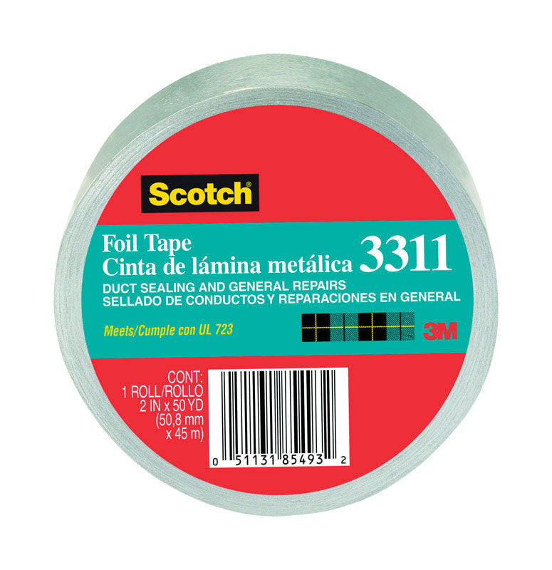 SCOTCH - 3M Scotch 2 in. W X 50 yd L Foil Tape Silver
