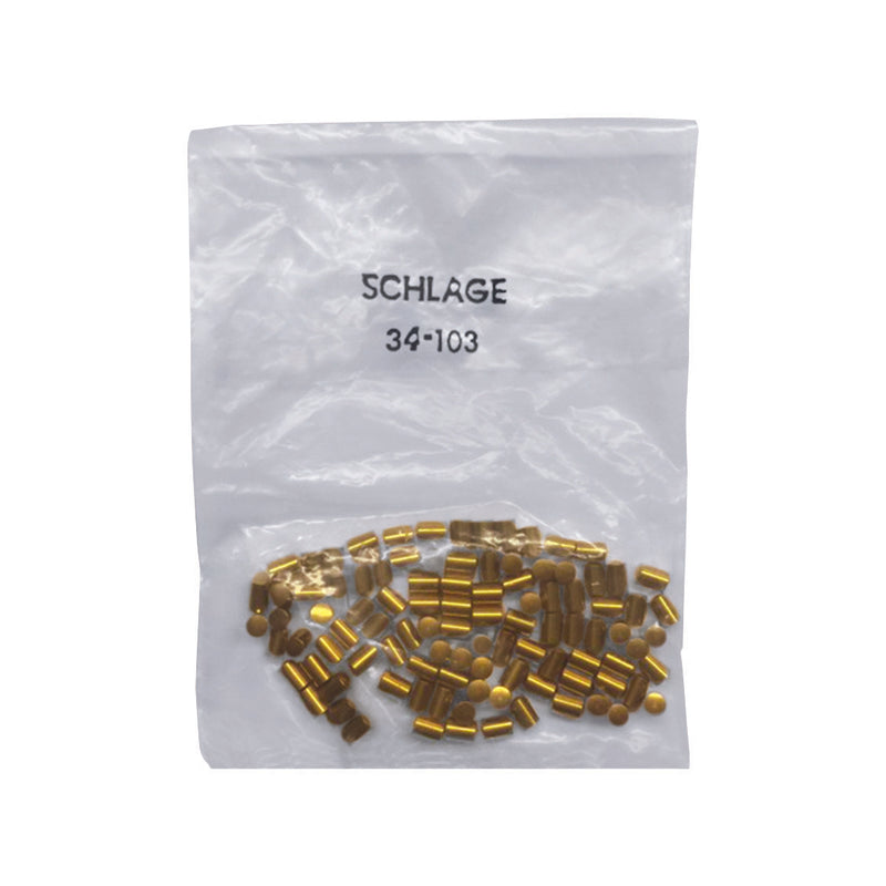 SCHLAGE - Schlage F-Series No. 3 Brass Lock Top Pins 100 pk