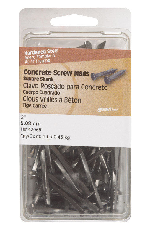 HILLMAN - Hillman 2 in. Concrete Steel Nail Flat Head 1 lb - Case of 3