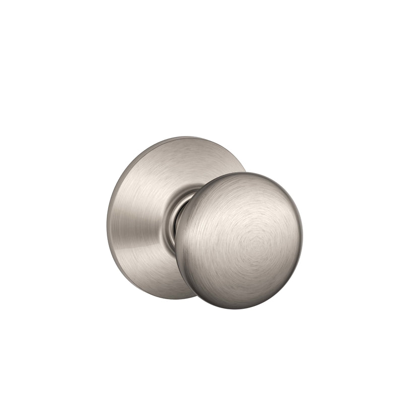 SCHLAGE - Schlage Plymouth Satin Nickel Passage Door Knob Right or Left Handed