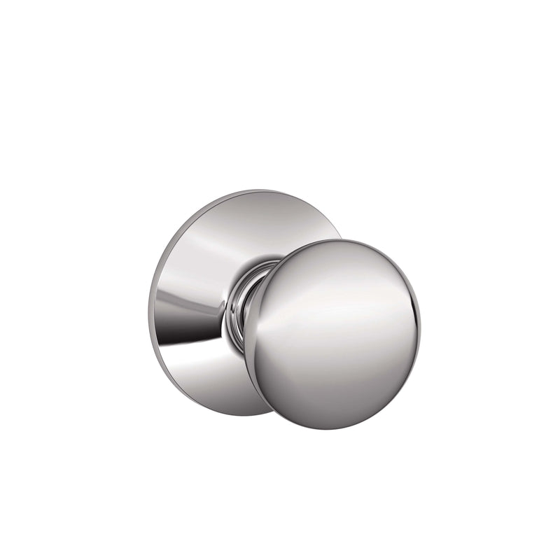 SCHLAGE - Schlage Plymouth Bright Chrome Passage Door Knob Right or Left Handed