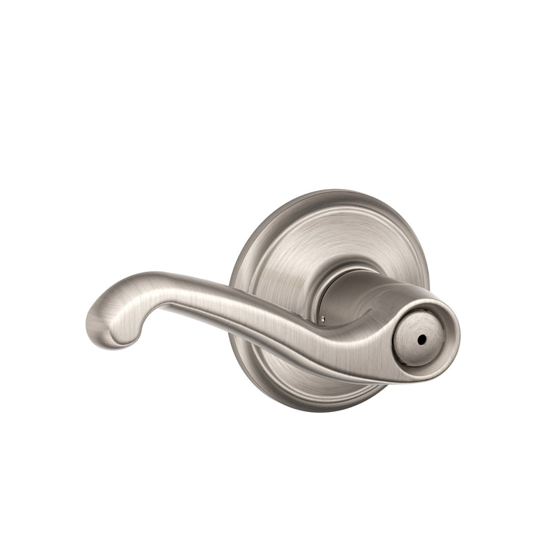 SCHLAGE - Schlage Flair Satin Nickel Privacy Lever Right or Left Handed