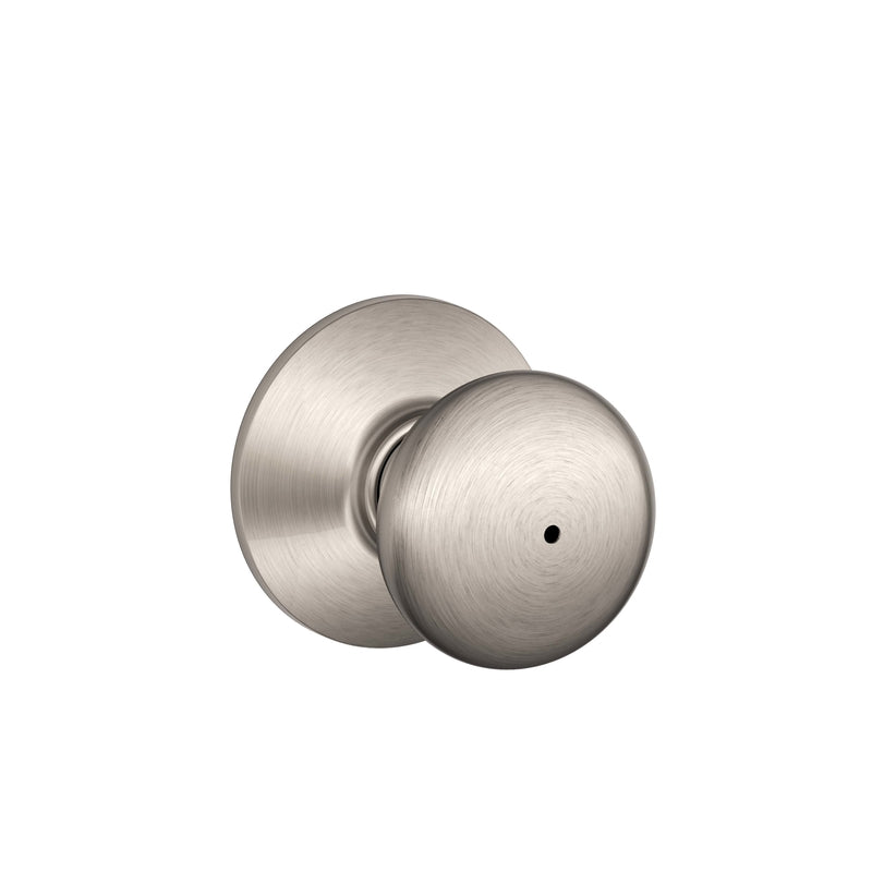 SCHLAGE - Schlage Plymouth Satin Nickel Privacy Knob Right or Left Handed