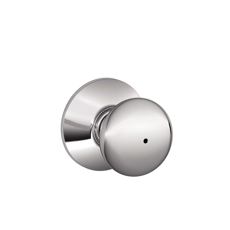 SCHLAGE - Schlage Plymouth Bright Chrome Privacy Knob Right or Left Handed