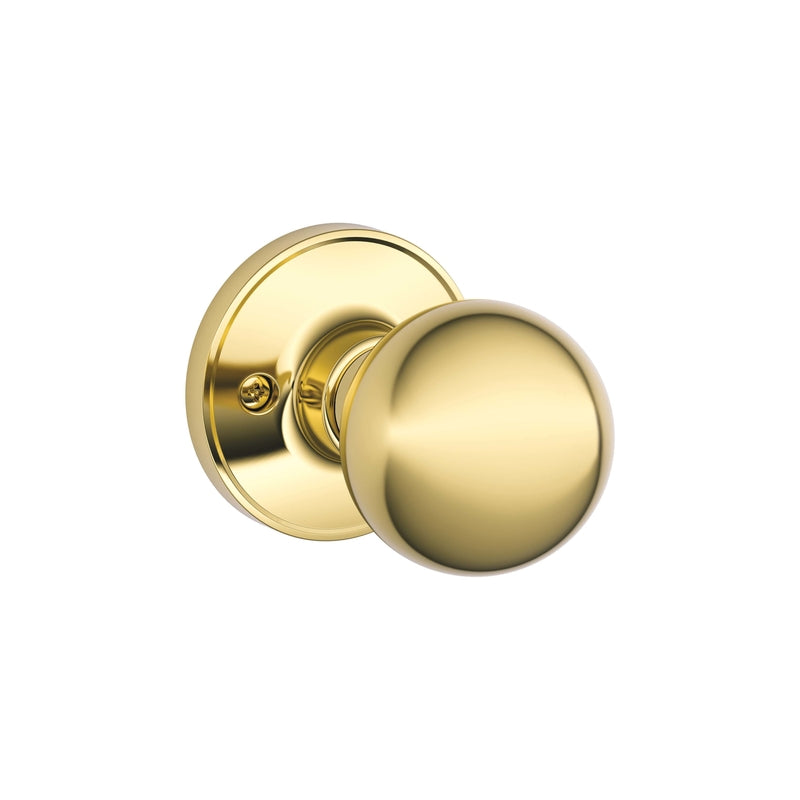 SCHLAGE - Schlage Dexter Corona Bright Brass Dummy Knob Right or Left Handed