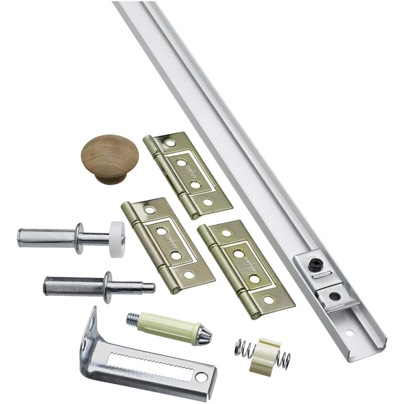 NATIONAL HARDWARE - National Hardware White Steel Folding Door Hardware Set 1 pk [N343-715]