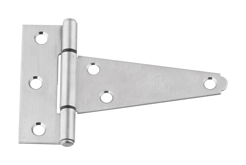 NATIONAL HARDWARE - National Hardware 4 in. L Silver Stainless Steel Heavy Duty T Hinge 1 pk