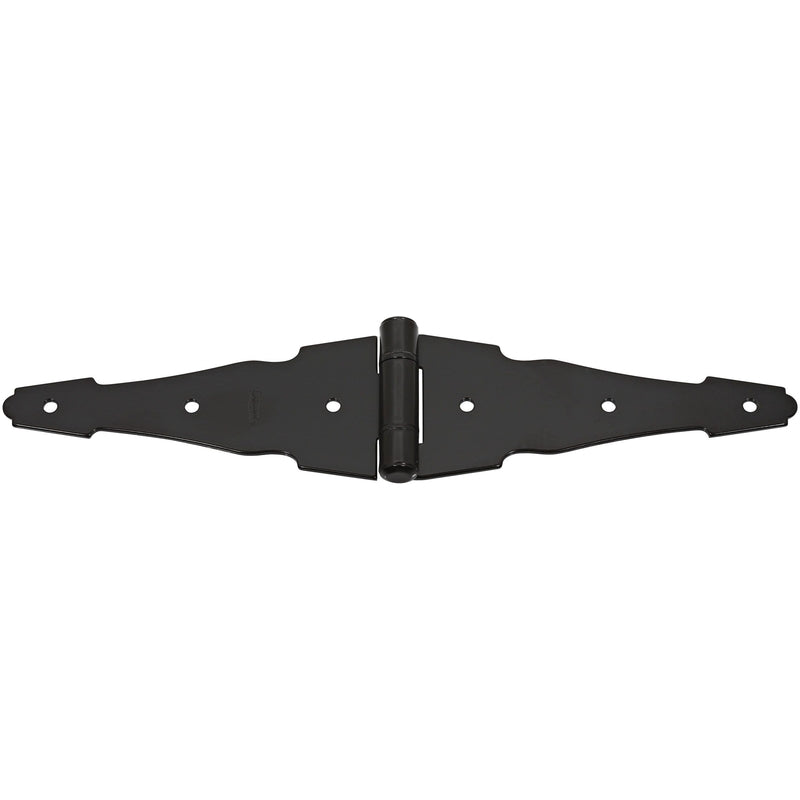 NATIONAL HARDWARE - National Hardware 6 in. L Galvanized Black Steel Ornamental Strap Hinge 2 pk