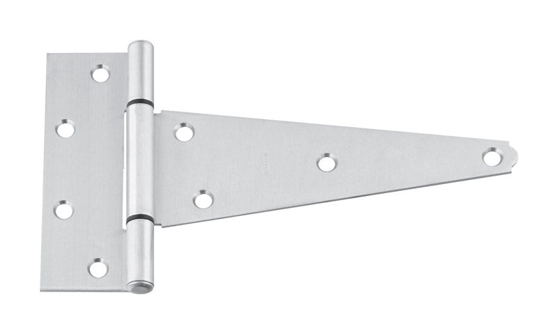 NATIONAL HARDWARE - National Hardware 8 in. L Stainless Steel Silver Stainless Steel Heavy Duty T Hinge 1 pk