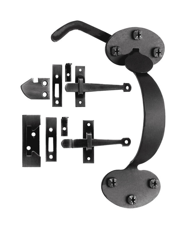 ACORN - Acorn Matte Black Forged Iron Rim Latch [AT9BR]