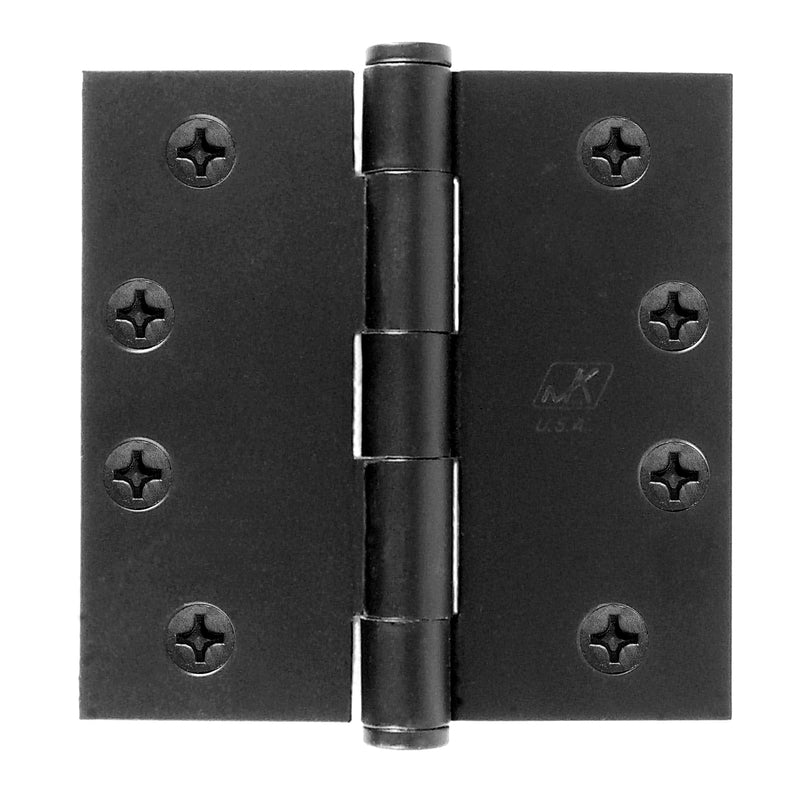 ACORN - Acorn 3-1/2 in. L Black Butt Hinge 1 pk