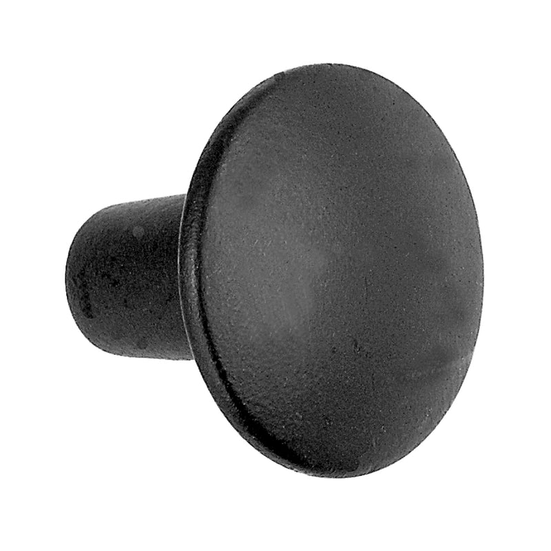 ACORN - Acorn Contemporary Round Cabinet Knob 1-3/8 in. D 1 in. Iron Black 1 pk