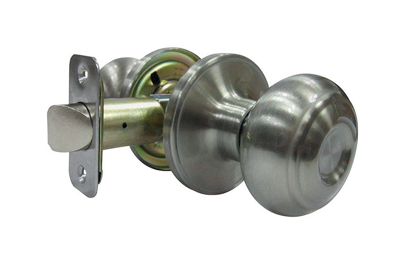 FAULTLESS - Faultless Fancy Mushroom Satin Nickel Passage Door Knob Right Handed