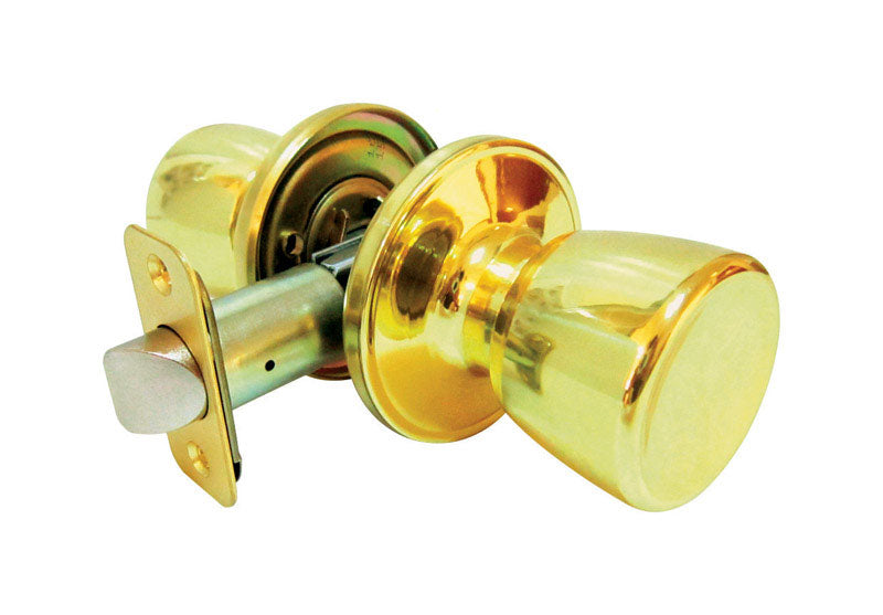 FAULTLESS - Faultless Tulip Polished Brass Passage Door Knob Right Handed