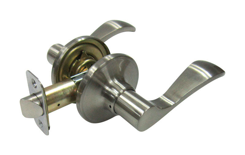 FAULTLESS - Faultless Naples Lever Satin Nickel Passage Lever Right Handed