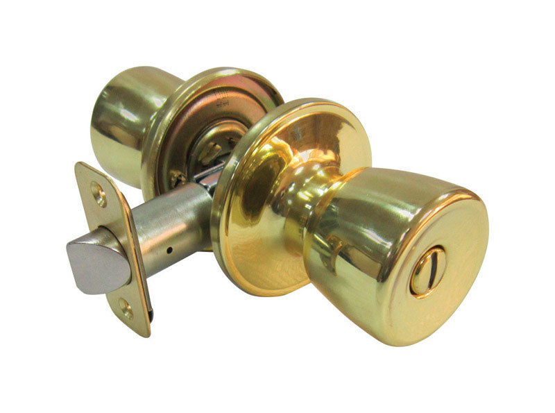 FAULTLESS - Faultless Tulip Polished Brass Privacy Knob Right Handed