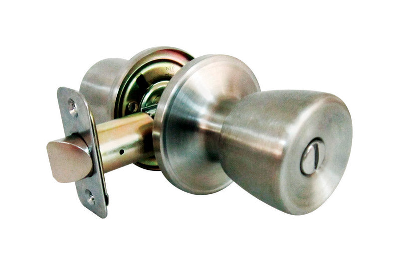 FAULTLESS - Faultless Tulip Satin Stainless Steel Privacy Knob Right Handed