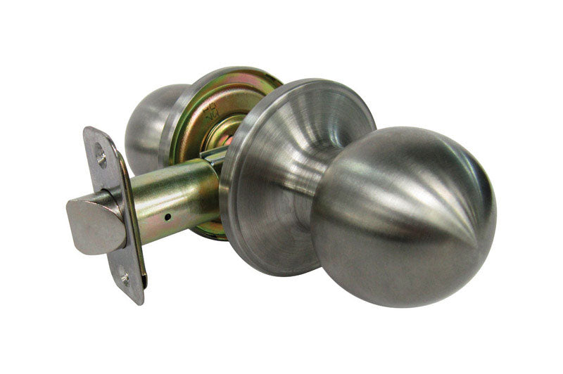 FAULTLESS - Faultless Ball Satin Passage Door Knob Right Handed