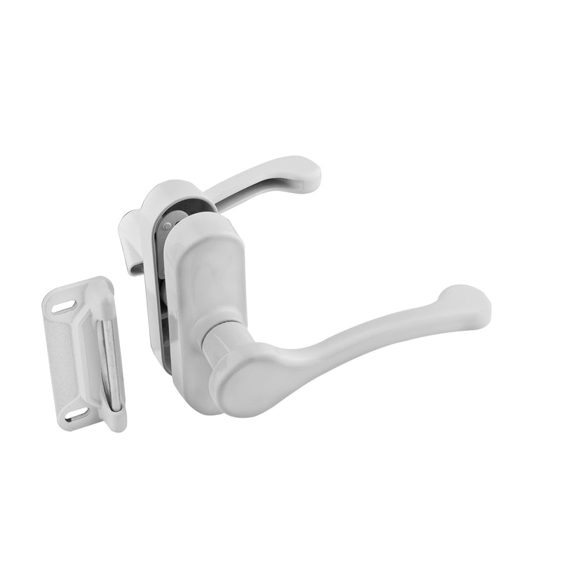 NATIONAL HARDWARE - National Hardware White Zinc Lever Latches 1 pk [N262-196]