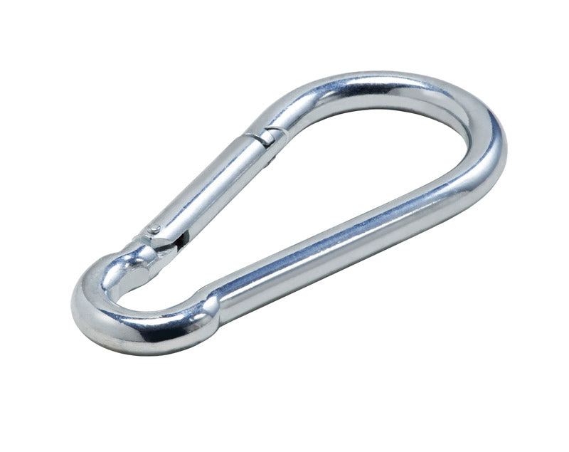 NATIONAL HARDWARE - National Hardware 13/16 in. D X 4.2 in. L Zinc-Plated Steel Spring Snap 1120 lb