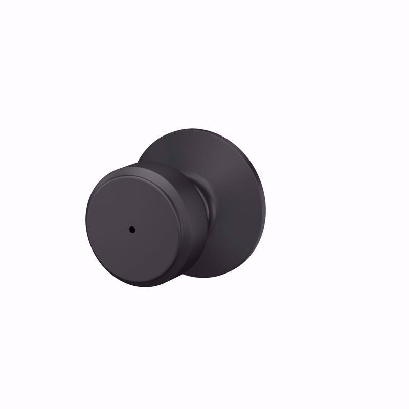 SCHLAGE - Schlage Bowery Matte Black Bed and Bath Knob Right or Left Handed