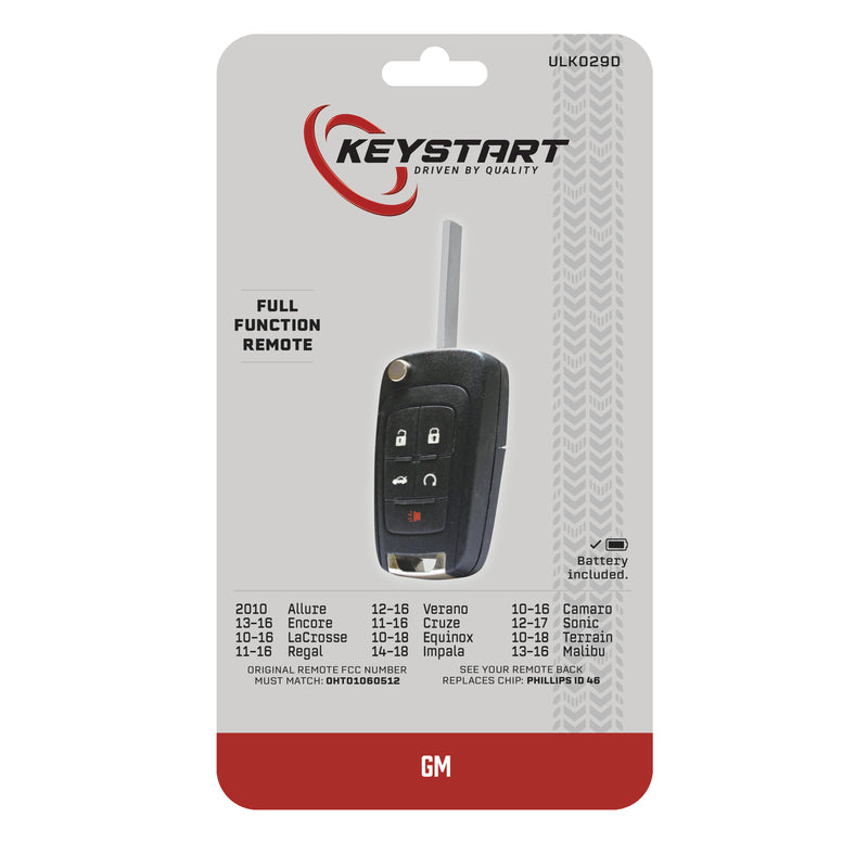 HILLMAN - KeyStart Renewal KitAdvanced Remote Automotive Replacement Key ULK029H Double For GM