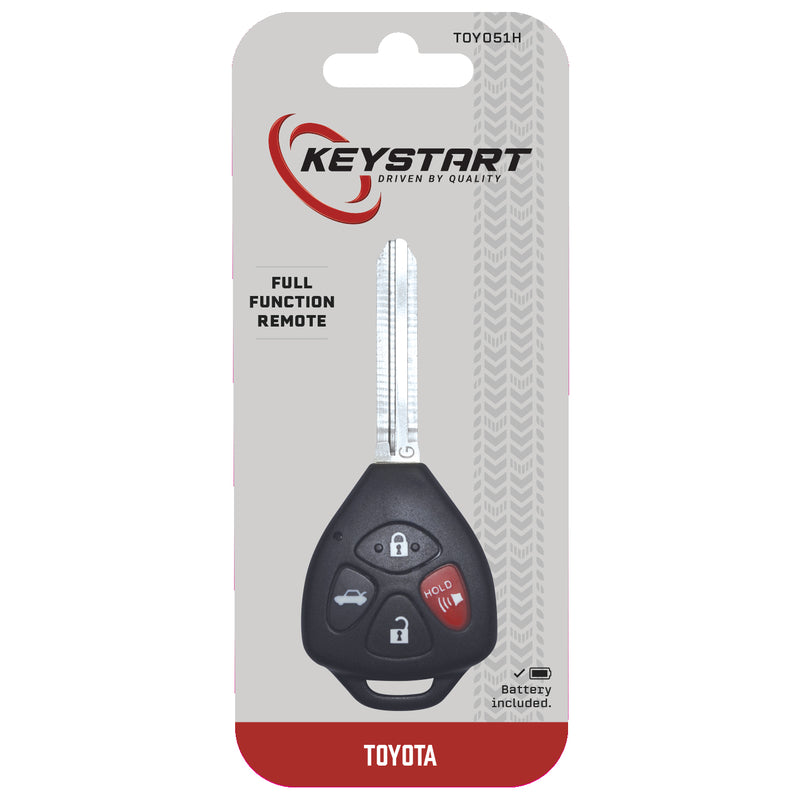 HILLMAN - KeyStart Renewal KitAdvanced Remote Automotive Replacement Key TOY051H Double For Toyota